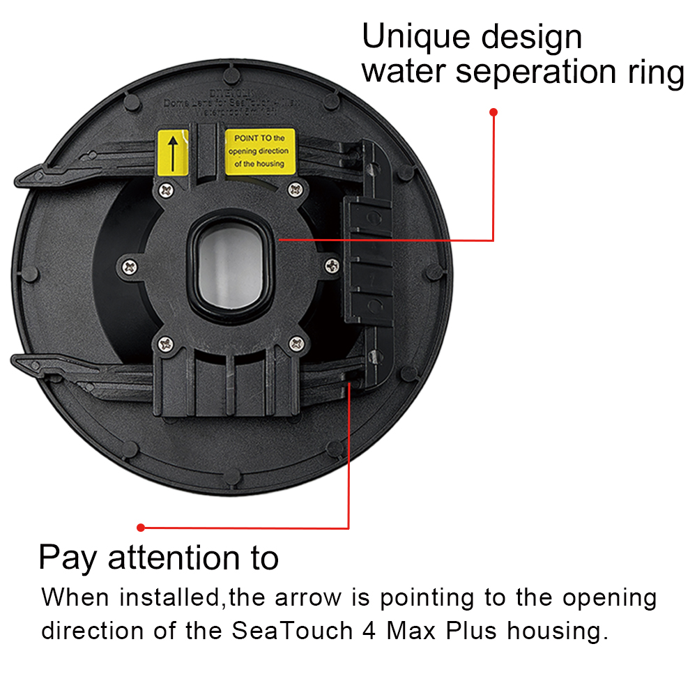 Lente tipo domo DIVEVOLK para carcasa submarina SeaTouch 4 Max - Imagen 6