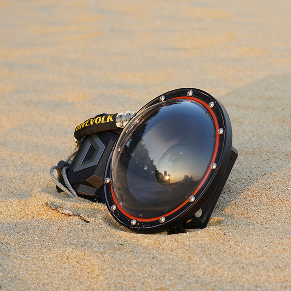 Lente tipo domo DIVEVOLK para carcasa submarina SeaTouch 4 Max - Imagen 16