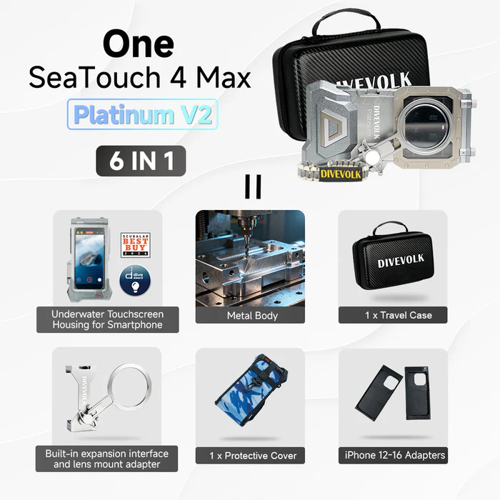 CARCASA DIVEVOLK SEATOUCH 4 MAX – PLATINUM V2 - Imagen 4