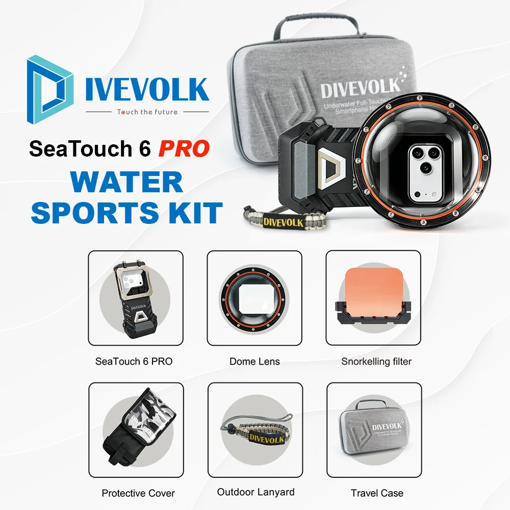 DIVEVOLK SeaTouch 6 Pro Water Sports Kit - Imagen 2